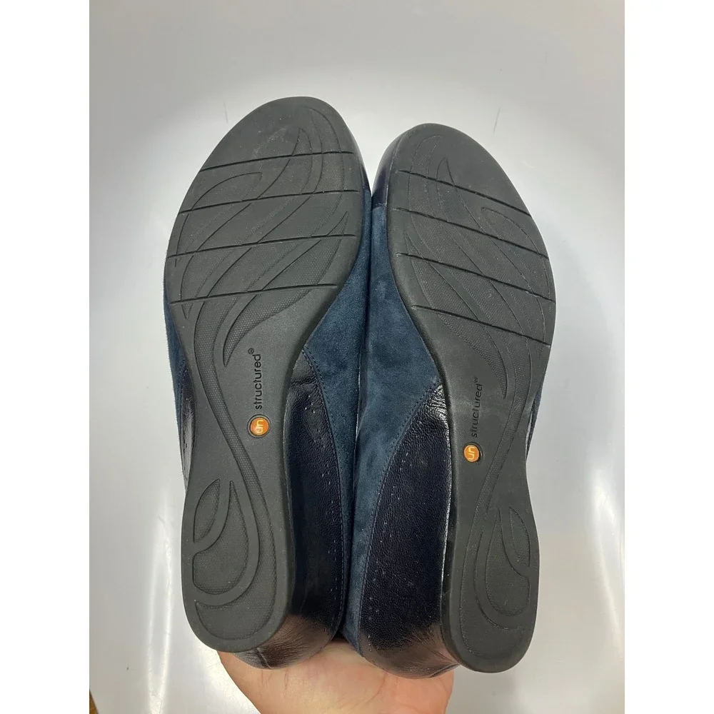 Clarks unstructured navy